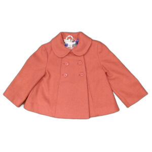 Janie and Jack Orange Wool Coat Kids Baby Size 12 to 24 Months